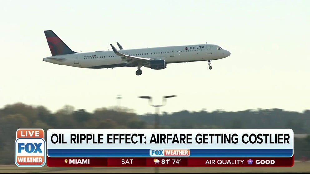 Be prepared to shell out more for a plane ticket this spring and beyond. The rising price of jet fuel and resurgence in air travel led to a spike in airfares by a third. FOX Business correspondent Madison Alworth explains the details behind this travel price jump. 