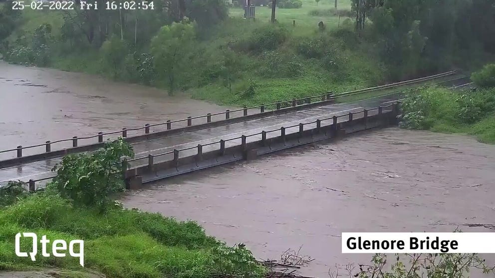 Timelapse videos released by the Queensland Reconstruction Authority show the rapid rise and slow draining of severe floods that gripped parts of the state’s southeast in late February and early March. (Video: Queensland Reconstruction Authority via Storyful)