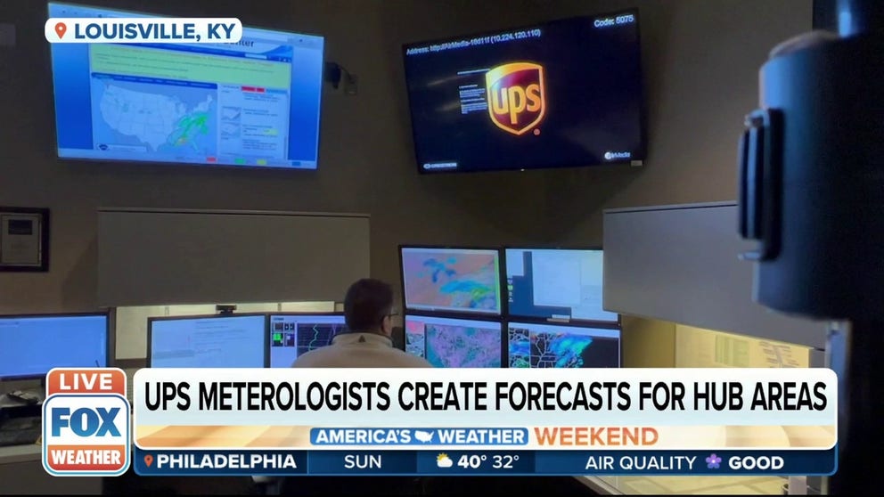 FOX Weather multimedia journalist Will Nunley discusses how companies like UPS handle deliveries ahead of major storms.