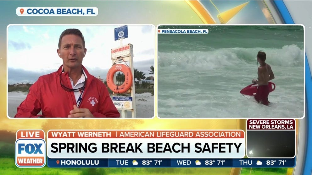 Wyatt Werneth, National Spokesperson for the American Lifeguard Association, shares a few spring break beach safety tips. 