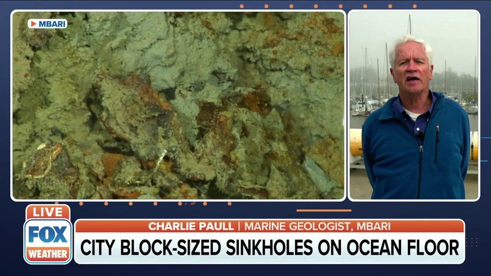 Marine geologist of MBARI Charlie Paull says rapid changes are occurring in the Arctic seafloor, with sinkholes the size of city blocks forming. 