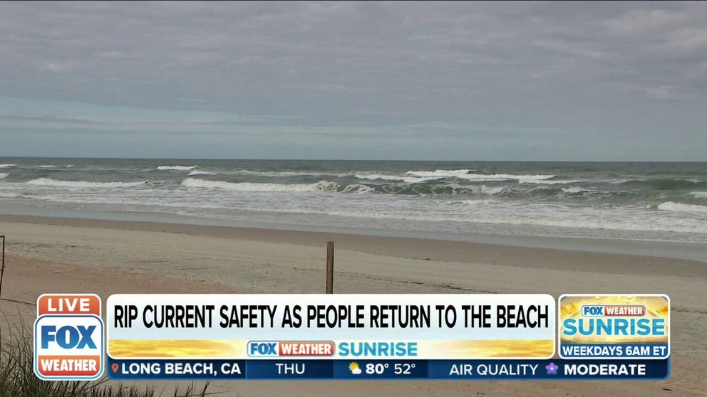 Tammy Malphurs, Volusia County Beach Deputy Chief, talks about rip current safety. 
