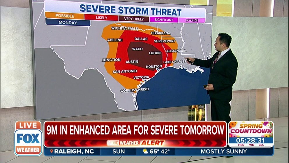 Nearly 9 million Americans across the South are under the threat of severe weather this week.