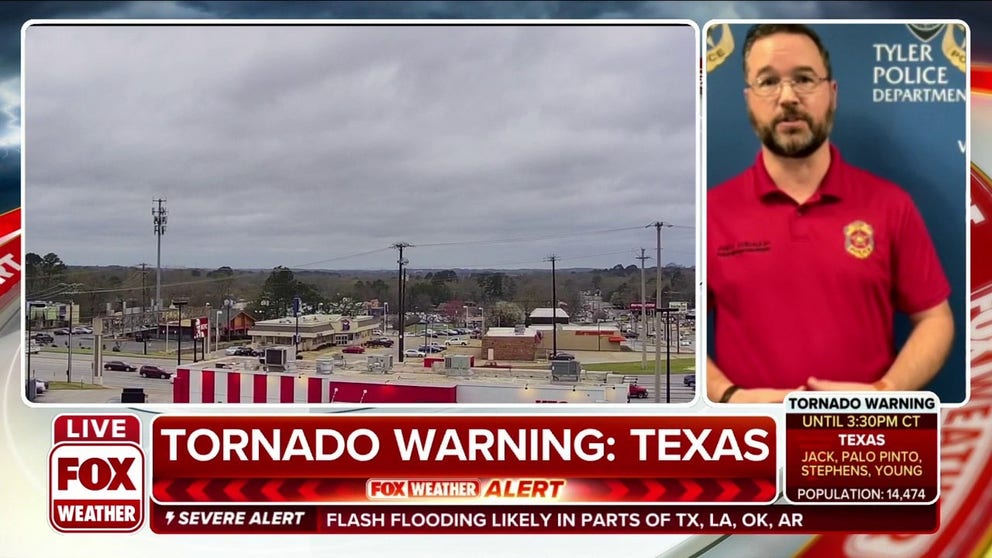 East Texas prepares for severe weather, first tornado warning issued ...