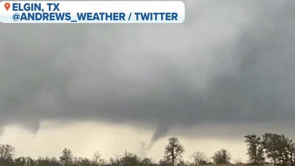 Meteorology student Andrew Messersmith joins FOX Weather to discuss the damage from an apparent tornado that spawned in Elgin, Texas.