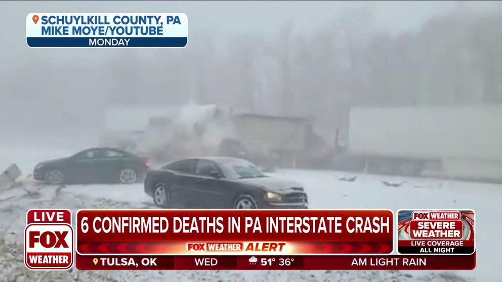 According to Pennsylvania State Police, six people were killed in the crash.