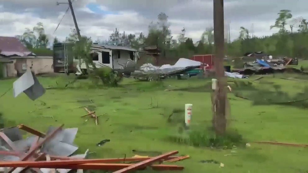 A possible tornado touched down in Chipley, Florida, on Thursday causing damage in the town. 