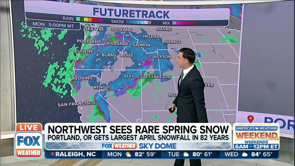 Rare Spring Snow moves into the Northwest | Latest Weather Clips | FOX ...