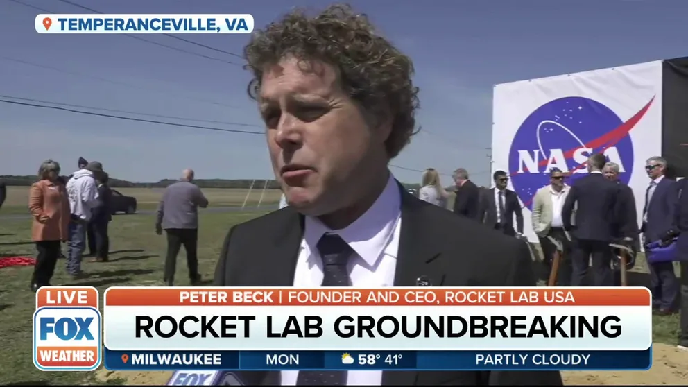 Rocket Lab chooses a 28-acre site in Temperanceville, Virginia for rocket manufacturing. The facility will be approximately 250,000 square feet and involve the Launch Control Center. FOX Weather’s Katie Byrne with more. 