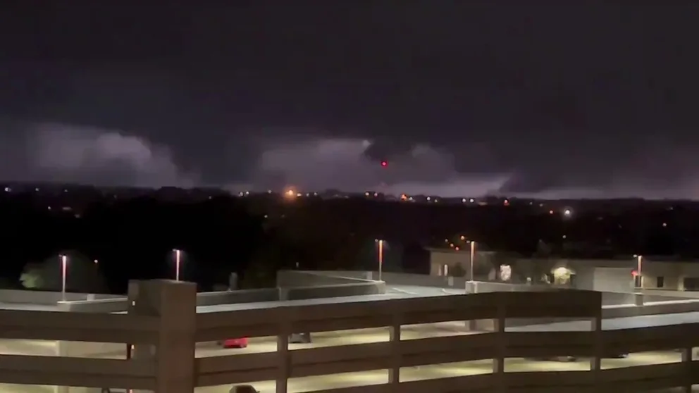 Video captures a possible tornado on the ground in Little Rock, Arkansas. A severe storm brought a tornado emergency to the area.   