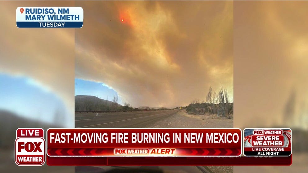 McBride Fire spreads and causes evacuations in New Mexico. New Mexico Fire says high winds have prevented air tankers from combatting the blaze. 