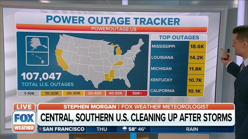More than 100,000 without power in US after multiday severe weather ...