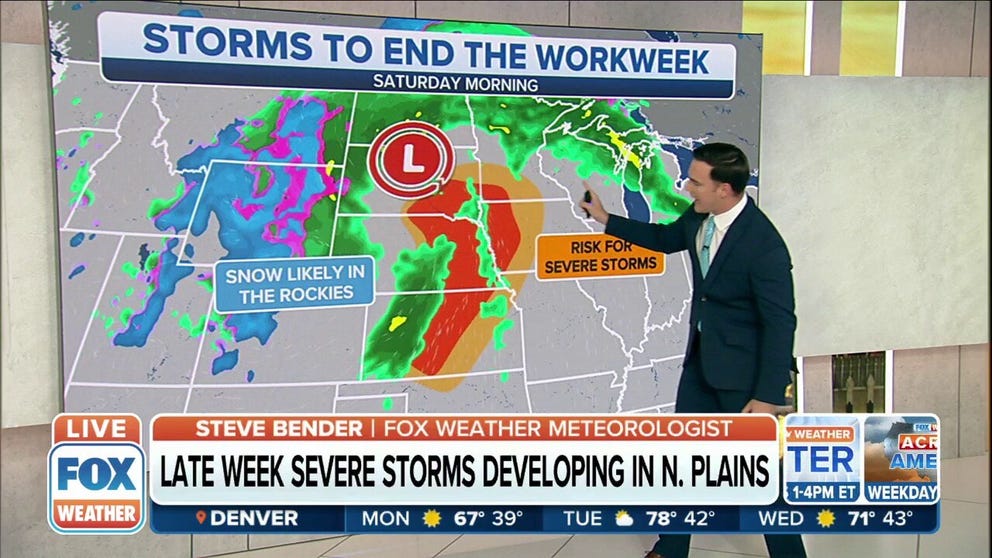Severe storms could develop in Central US late in the week | Latest ...