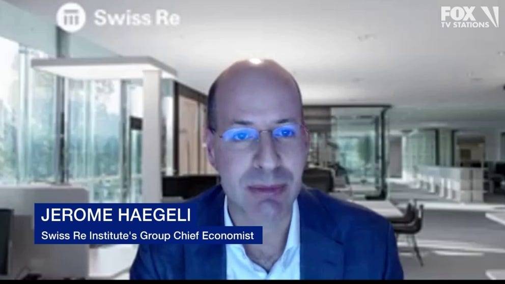 Jerome Haegeli, Swiss Re's group chief economist who analyzes economic and insurance market research, shares how the sector is looking at the risks of climate change.