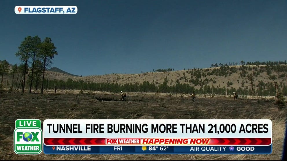 The Tunnel Fire in Arizona is now three percent contained, but more than 21,000 acres have burned.