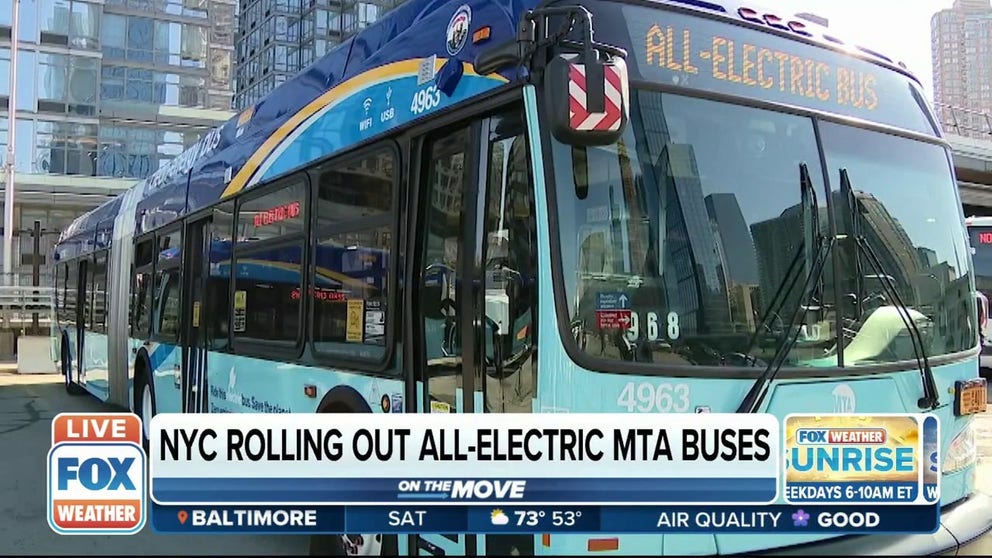 The Big Apple is taking a small step towards going green as a new fleet of zero-emission electric buses hit the street. And this is just the beginning with the lofty goal of total carbon neutrality by 2050.