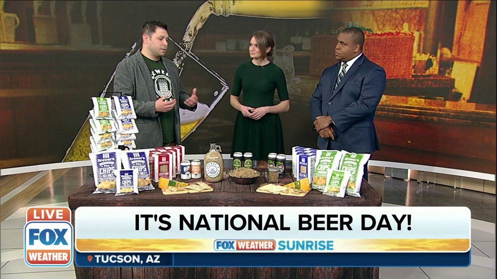 Brewer's Foods Co-Owner Matthew Fiasconaro joined FOX Weather Sunrise to help celebrate National Beer Day.