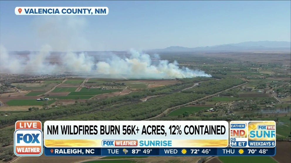 Wildfires burning across New Mexico, Nebraska and Arizona have burned more than 150,000 acres combined. 