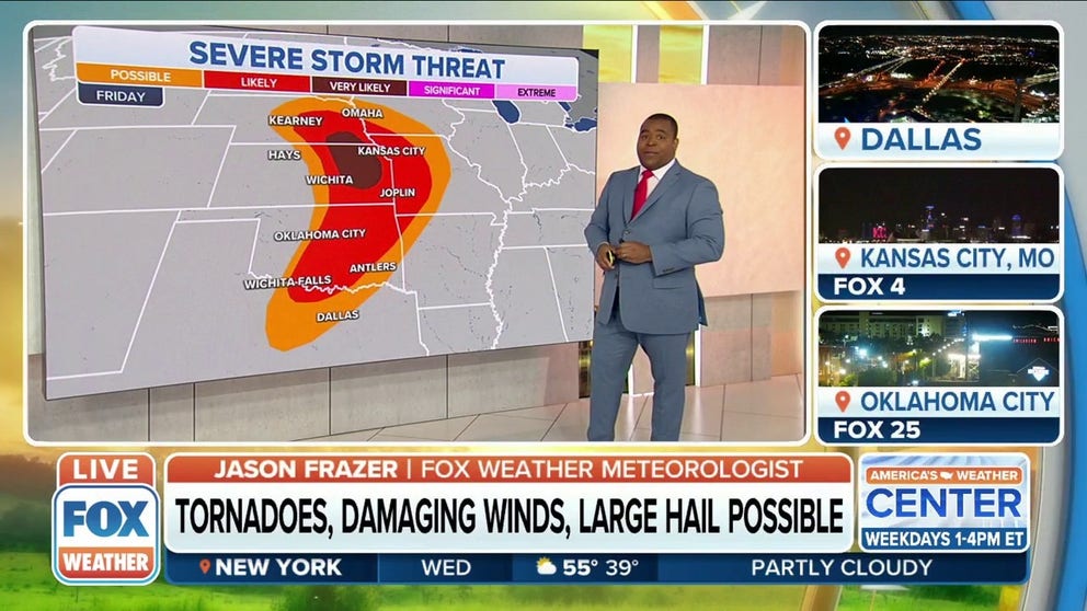 The threat for severe storms returns Wednesday, peaks Friday, and may linger into the weekend.