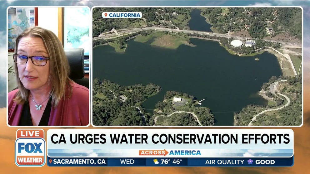 Director of Public Affairs for Contra Costa Water District Jennifer Allen urges water conservation efforts from customers as California copes with drought conditions. 