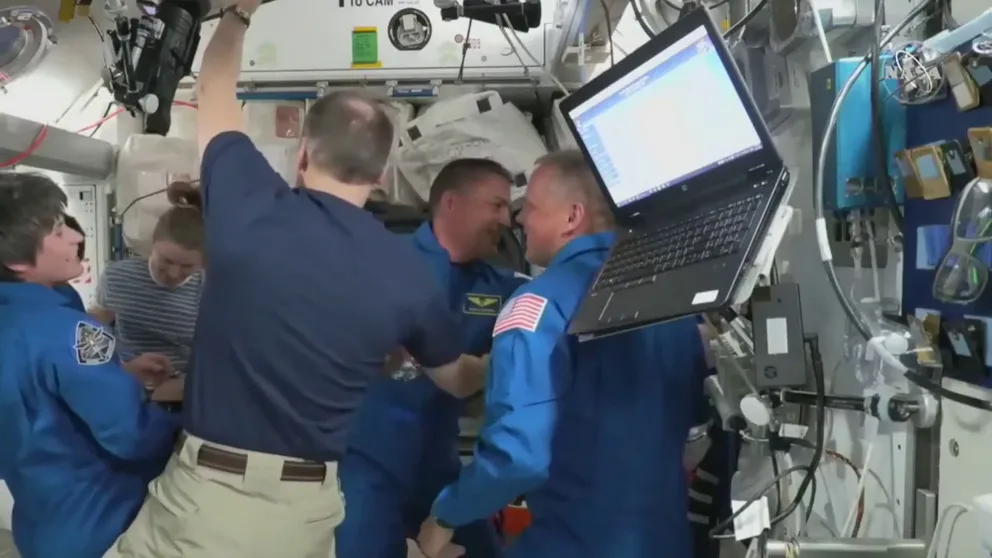 NASA’s SpaceX Crew-4 astronauts arrive at the International Space Station aboard their Dragon spacecraft.