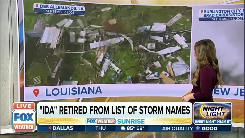 The World Meteorological Organization officially retired Hurricane Ida from a naming list of tropical cyclones.