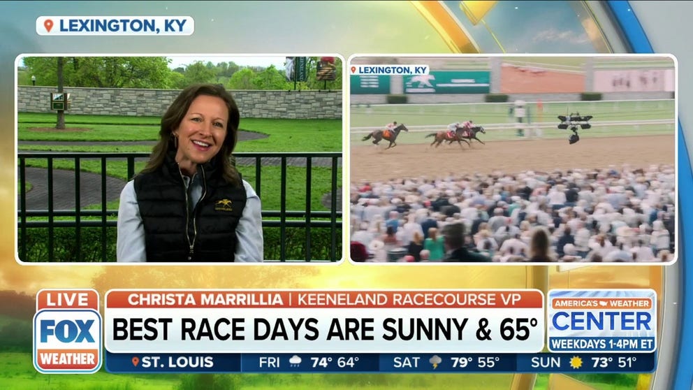 Christa Marrillia, Keeneland Racecourse Vice President, discusses how racehorses are preparing for the Derby season and what's the best weather for them to race in. 