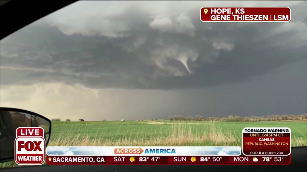 Storm Chasers capture funnel cloud forming live on FOX Weather | Latest ...