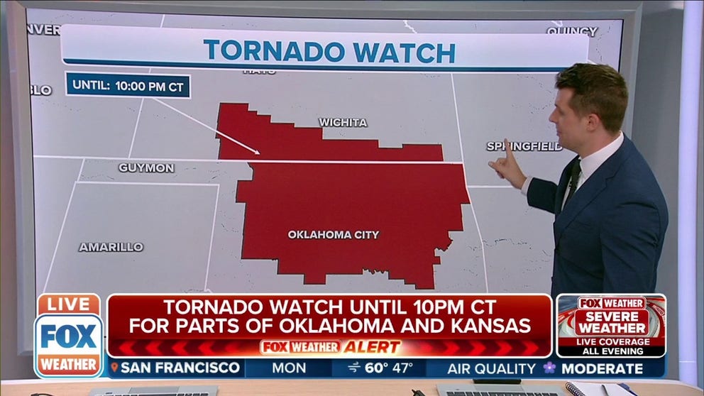 Tornado Watch issued for parts of Oklahoma and Kansas | Latest Weather ...