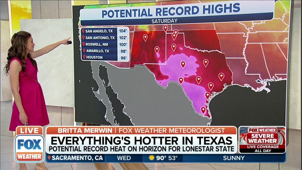 Heat wave could shatter record highs this weekend from Texas to Deep ...
