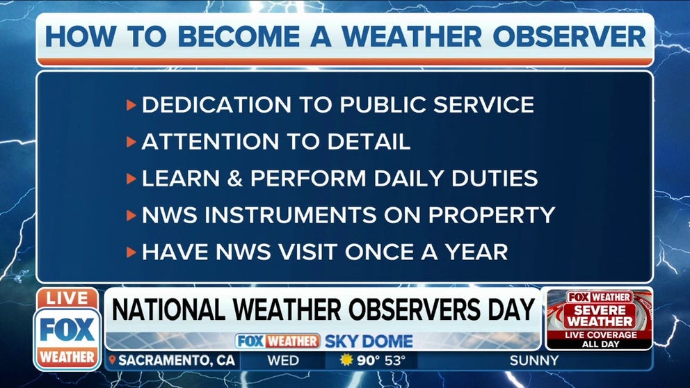Peter Wichrowski, with the National Weather Service Eastern Region, explains how someone can become a weather observer. 