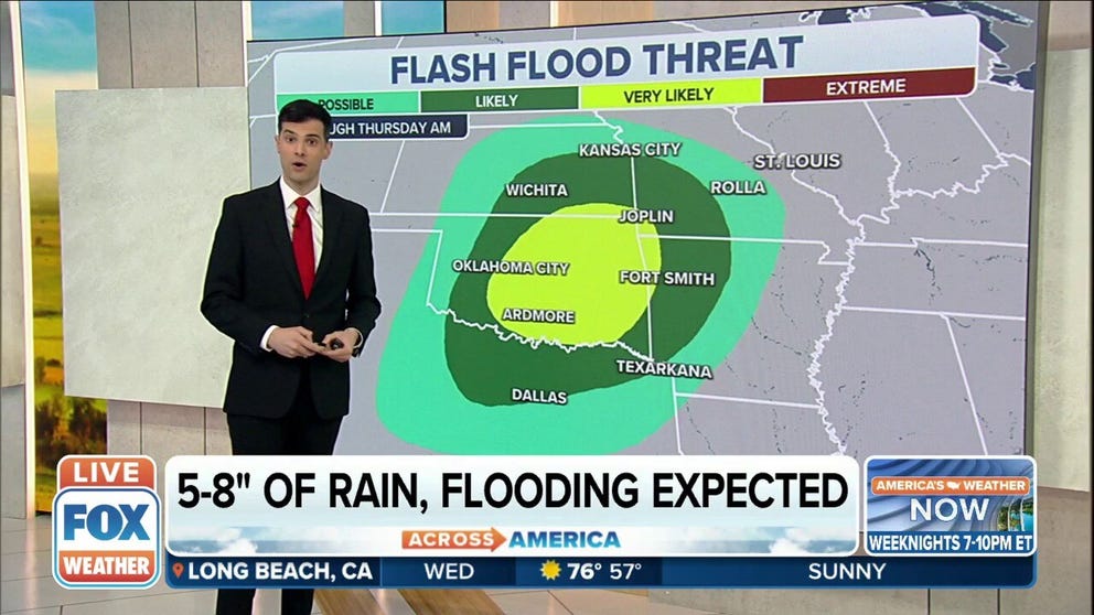 Flash flooding very likely in Plains Wednesday evening | Latest Weather ...