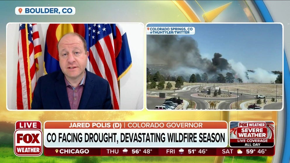 Colorado Governor Jared Polis joined FOX Weather Sunrise to discuss how the state is responding and providing relief to residents facing drought and a devastating wildfire season.
