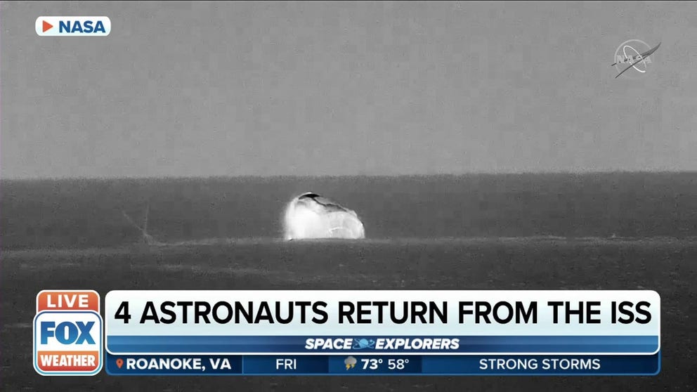 The four astronauts of NASA’s SpaceX Crew-3 arrived back to Earth in the early hours of Friday, splashing down off the coast of Florida.