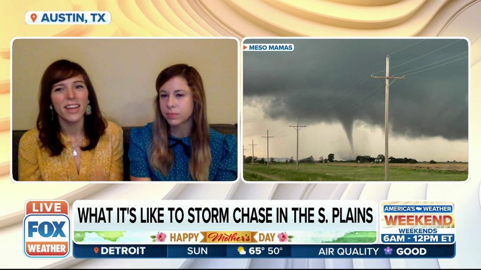 The Meso Mamas are a female storm chasing team in Texas and joined FOX Weather to talk about their adventures.  
