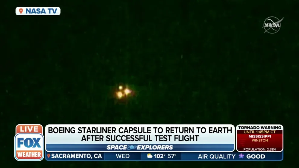 Boeing's CST-100 Starliner spacecraft undocked from the International Space Station Wednesday and will later land in the New Mexico desert.