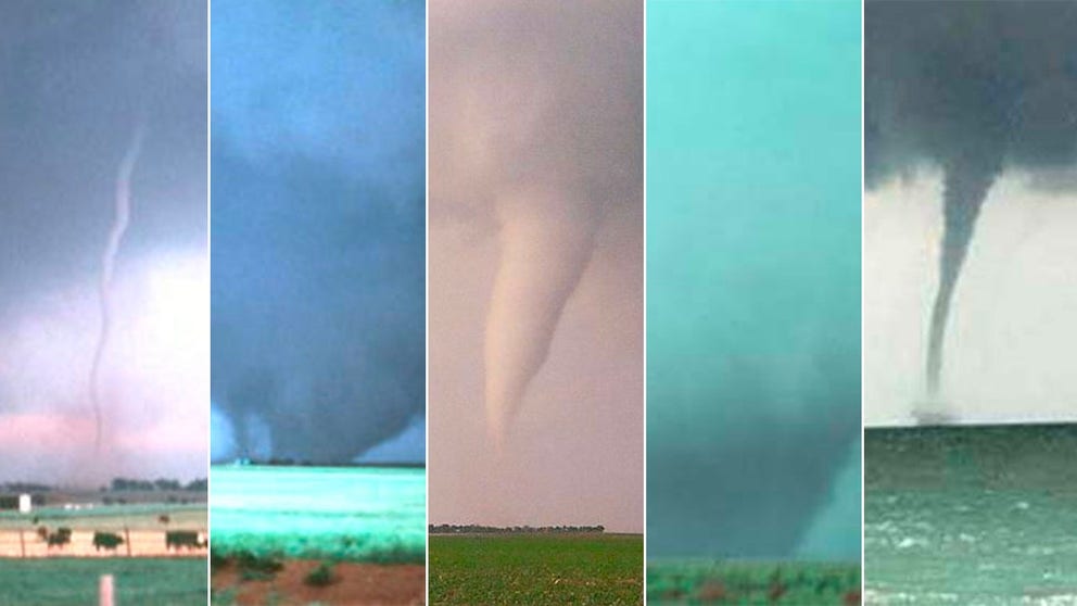 There are five types of tornadoes that you might see. Here