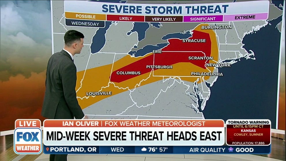 Severe storm threat for Southern Plains, Ohio Valley and Northeast ...