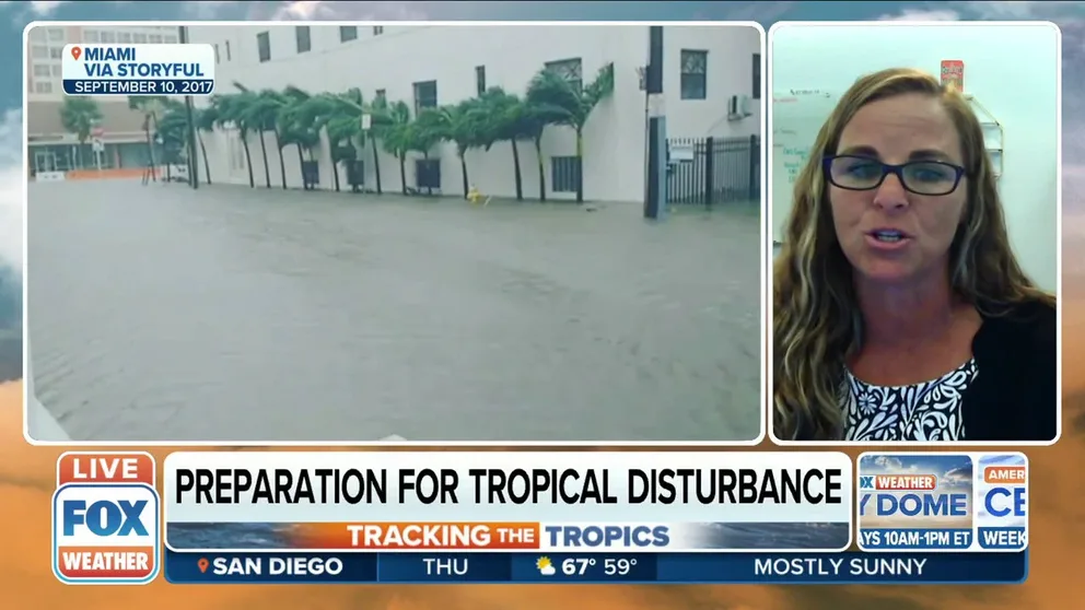 Mary Blakeney of Palm Beach County Management urges Florida residents not to drive during a tropical disturbance and shares tips on how to protect your home from storm damage.