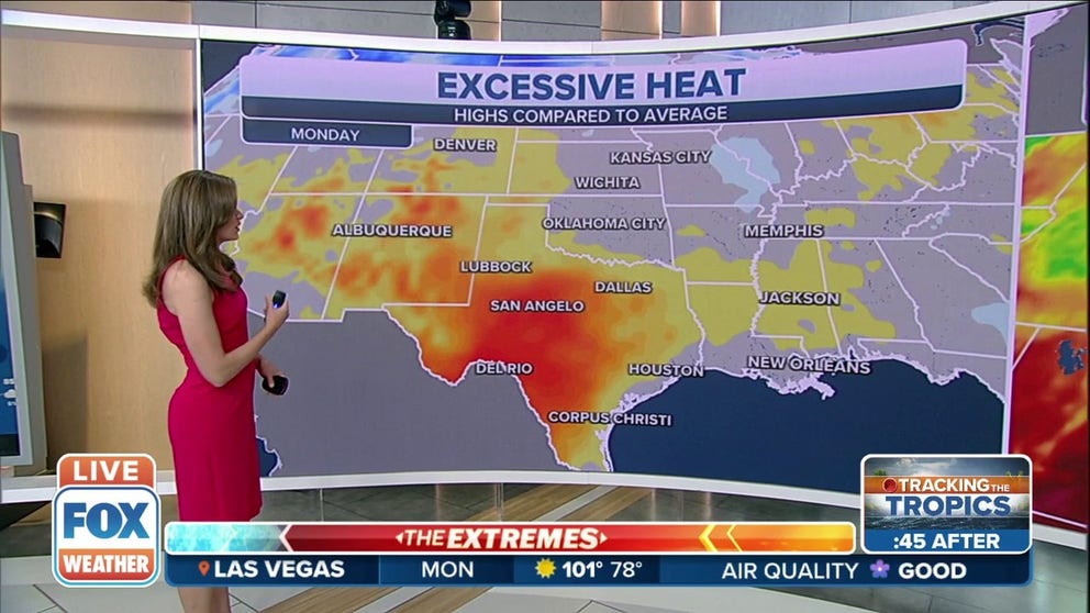 The South is seeing very hot weather while the North is still a bit on the cooler side.
