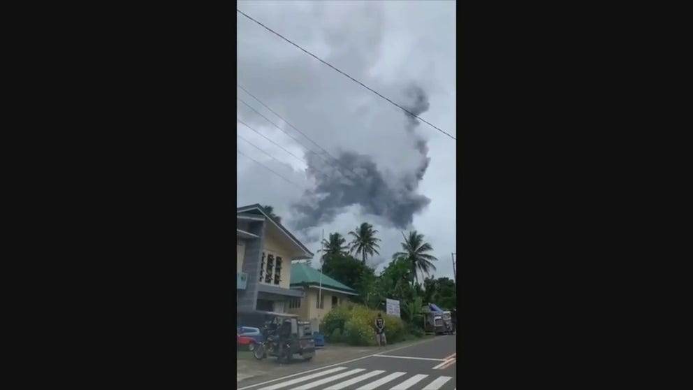 Ash rains down on villagers in Sorsogon, Philippines after the Bulusan Volcano erupted Sunday.