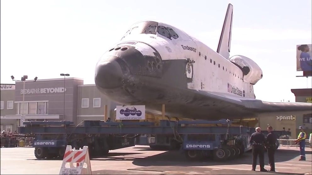 Construction is underway for a new permanent home for Space Shuttle Endeavor in Los Angeles.