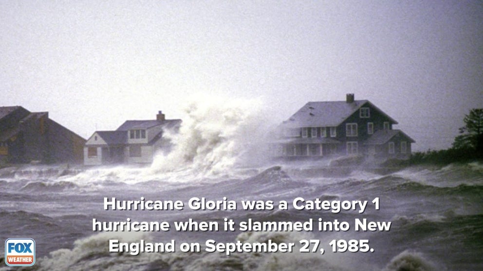 Hurricane Gloria was a Category 1 hurricane when it slammed into New England in 1985.