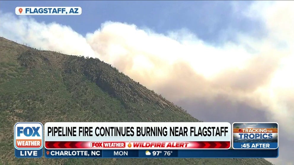The Pipeline Fire near Flagstaff, AZ has currently burned more than 4,000 acres. FOX 10 Phoenix reporter Danielle Miller has the latest.