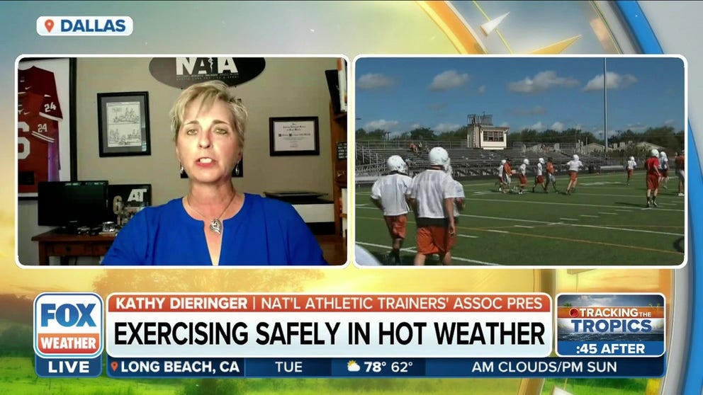 Kathy Dieringer, President of National Athletic Trainers' Association, talks about how to best prevent heat illnesses and injuries for athletes. 
