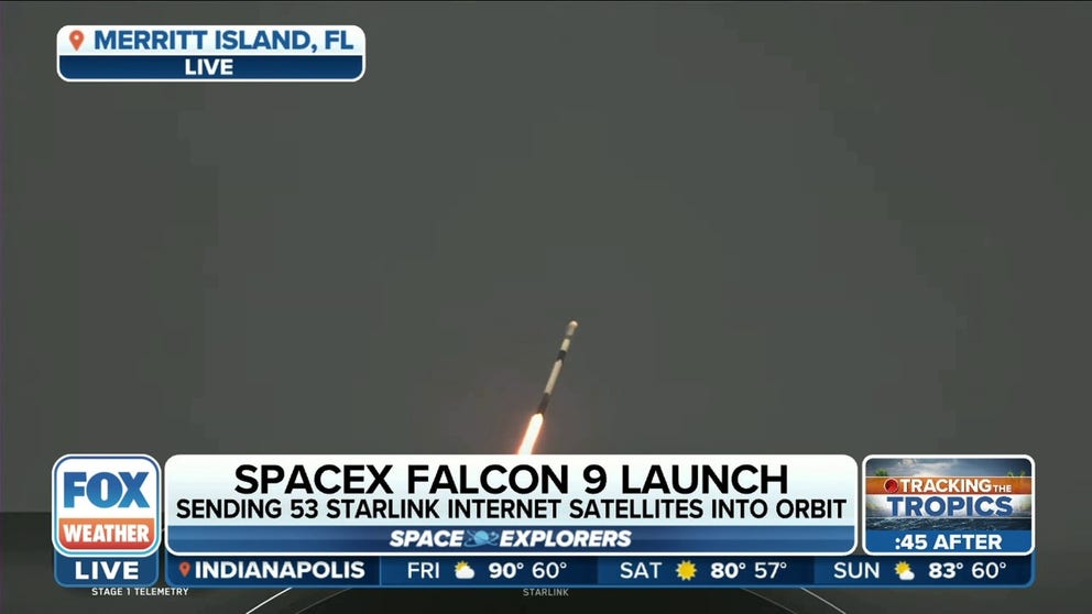SpaceX continues to build its Starlink internet constellation with the launch of another 53 spacecraft.