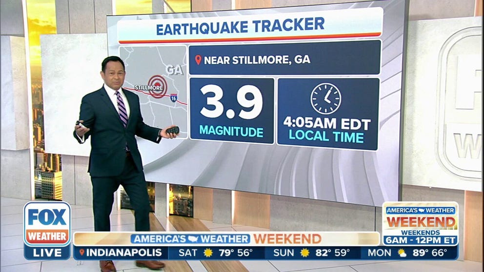 The USGS has revised the earthquake near Metter, Georgia, down from 4.5 to 3.9. Reports of shaking have been received in Savannah, Bluffton, Statesboro and as far away as Columbia, Augusta, Warner Robins and Atlanta.