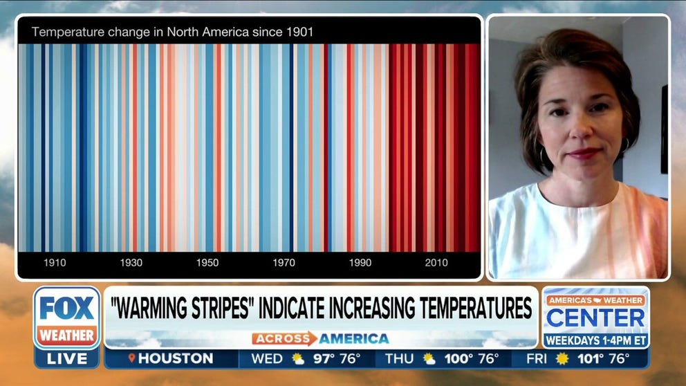 Bernadette Woods-Placky, Climate Central Meteorologist, on the importance behind Show Your Stripes Day.  