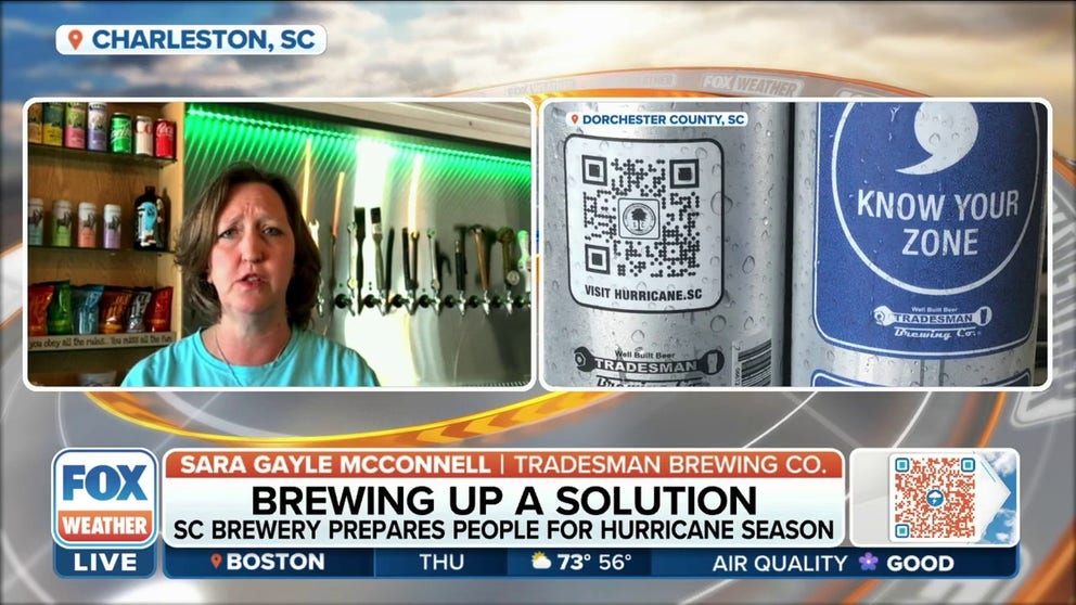 Tradesman Brewing Company and the Dorchester County Emergency Management collaborated to make the "Know Your Zone Lager" for hurricane season.