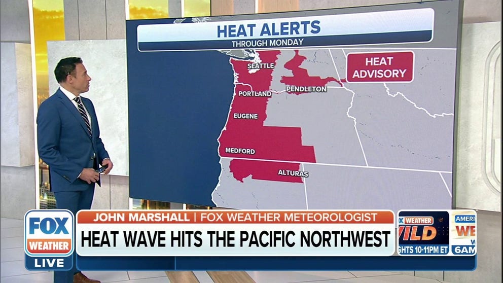 A ridge of high pressure in the western United States are allowing for temperatures to soar in the Pacific Northwest.